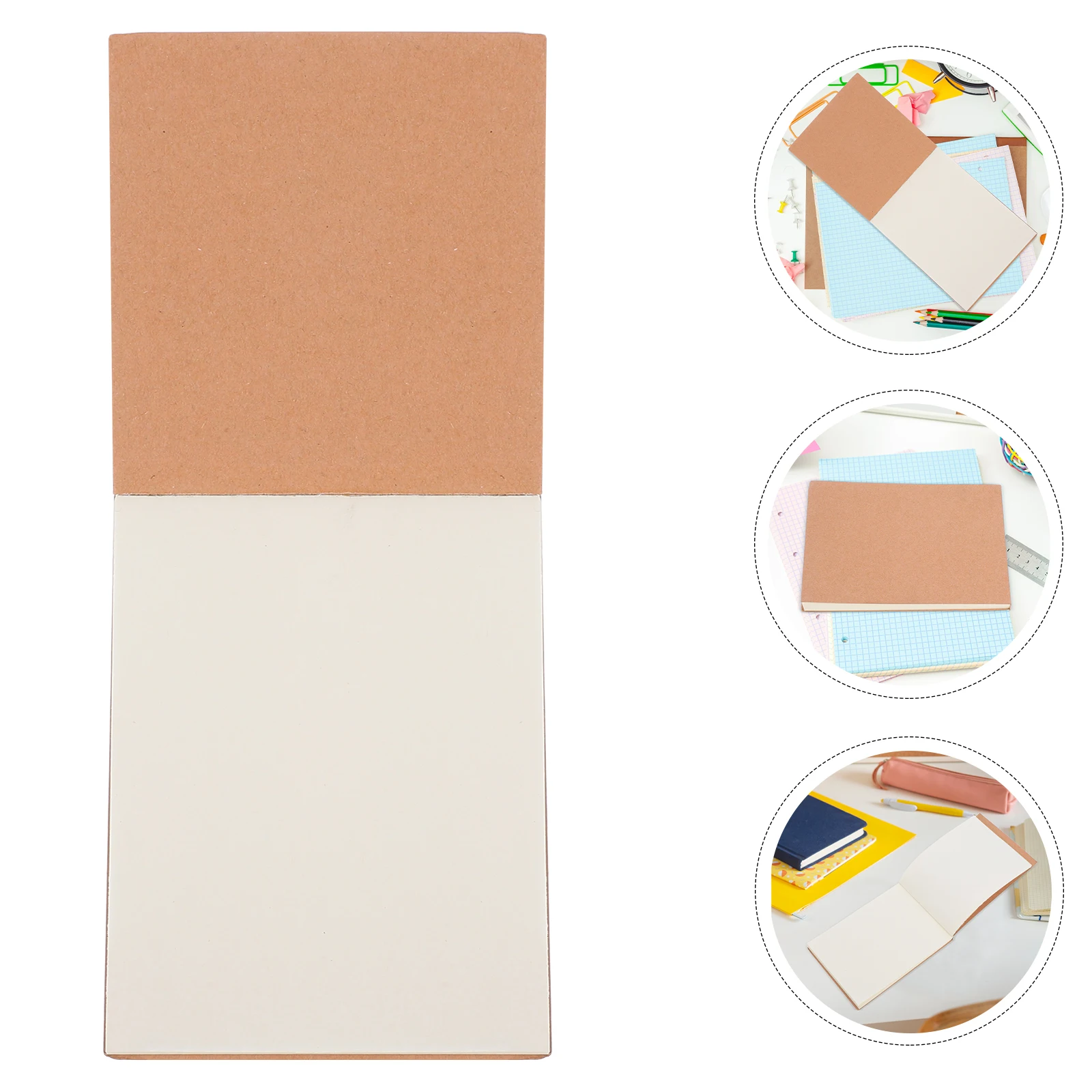 5 قطع من دفاتر الملاحظات المحمولة المصنوعة من الورق الفارغ السميكة والكتابة السلسة مثالية لرسم دفتر ملاحظات الطالب