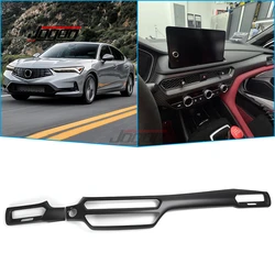 2PCS For Acura Integra Type S Hatchback 2023-2025 Carbon Fiber Interior Central Console Dashboard Panel Cover Trim Accessories
