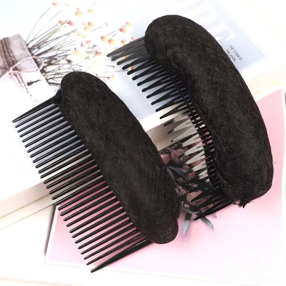 Women Hair Combs False Hair Clip Princess Styling Tools Fluffy Hair Pad Invisible Hair Bun Wig Cushion DIY Hair Extension