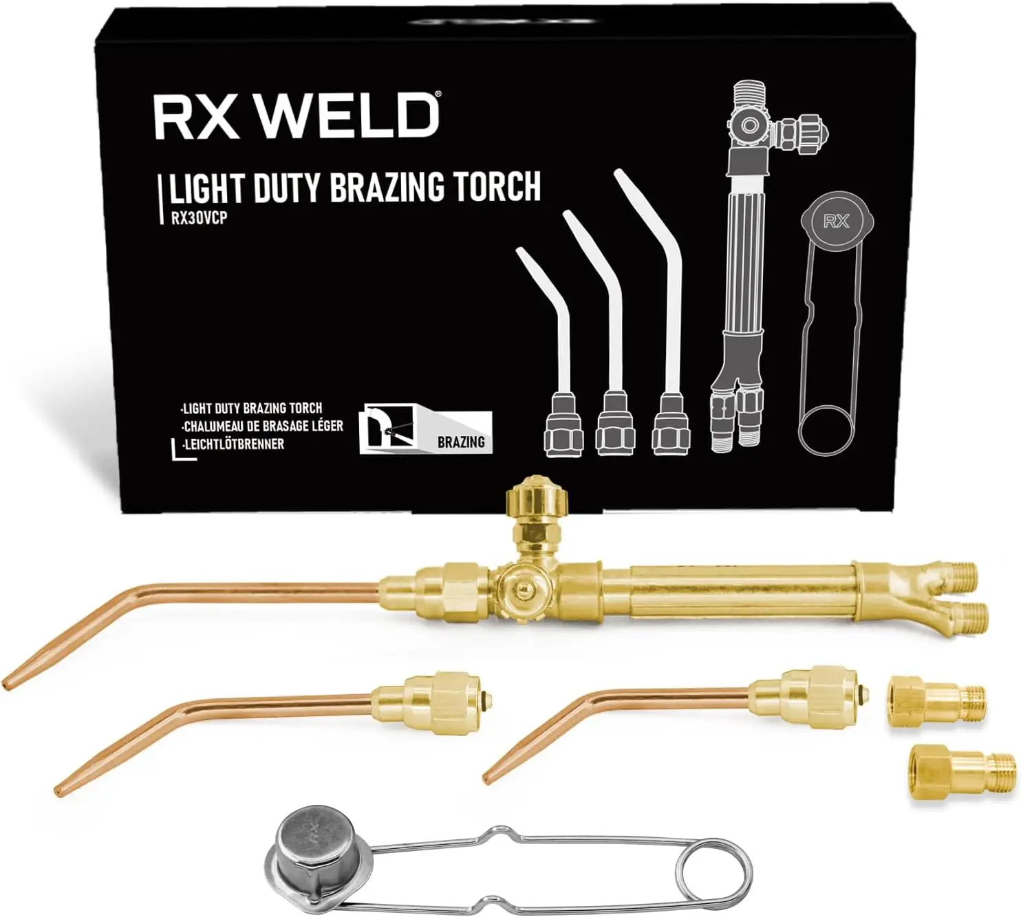 

Набор для легкой сварки/пайки, рукоятка совместима с V-сериями 'J' +3, сварочные насадки