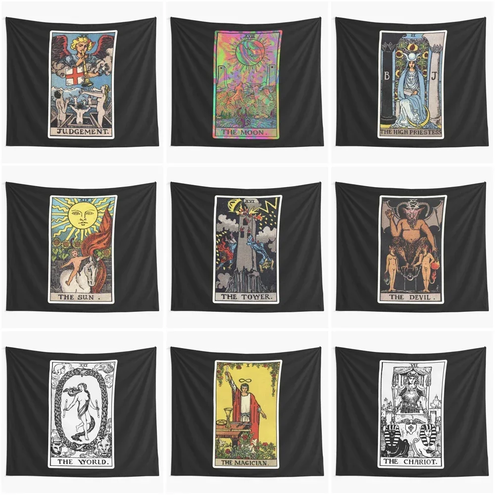 Large fabric Wall tapestry home decor aesthetic living room Decoration wall hanging bedroom pinterest witchcraft astrology Tarot