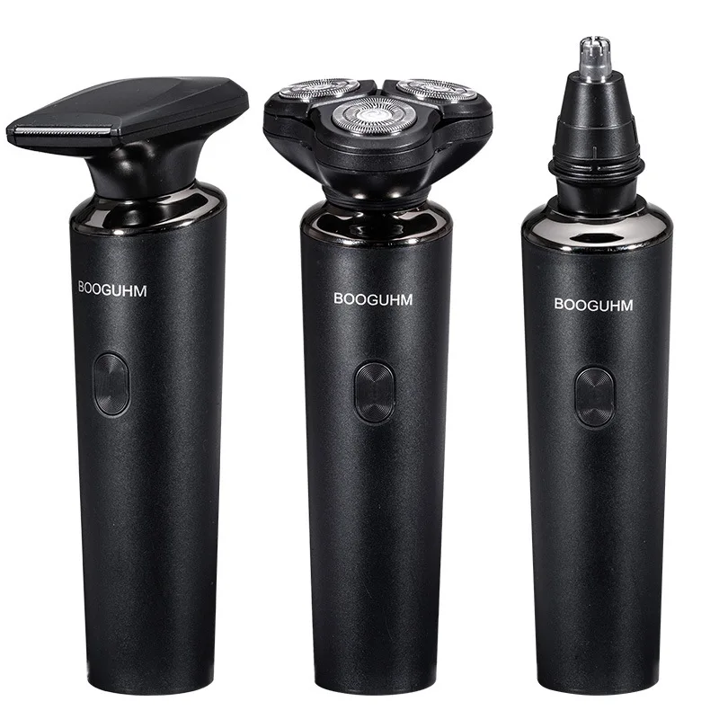 

Новая электробритва «три в одном», многофункциональная водонепроницаемая мужская бритва, портативный USB-перезаряжаемый нож для бороды.