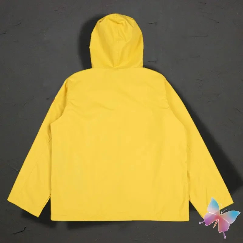 Oversized Yellow CAVEMPT Jacket Mesh Lined Side Zipper Windproof Suit Men Women Coats Casual Loose Hoodie CE Submachine Jacket