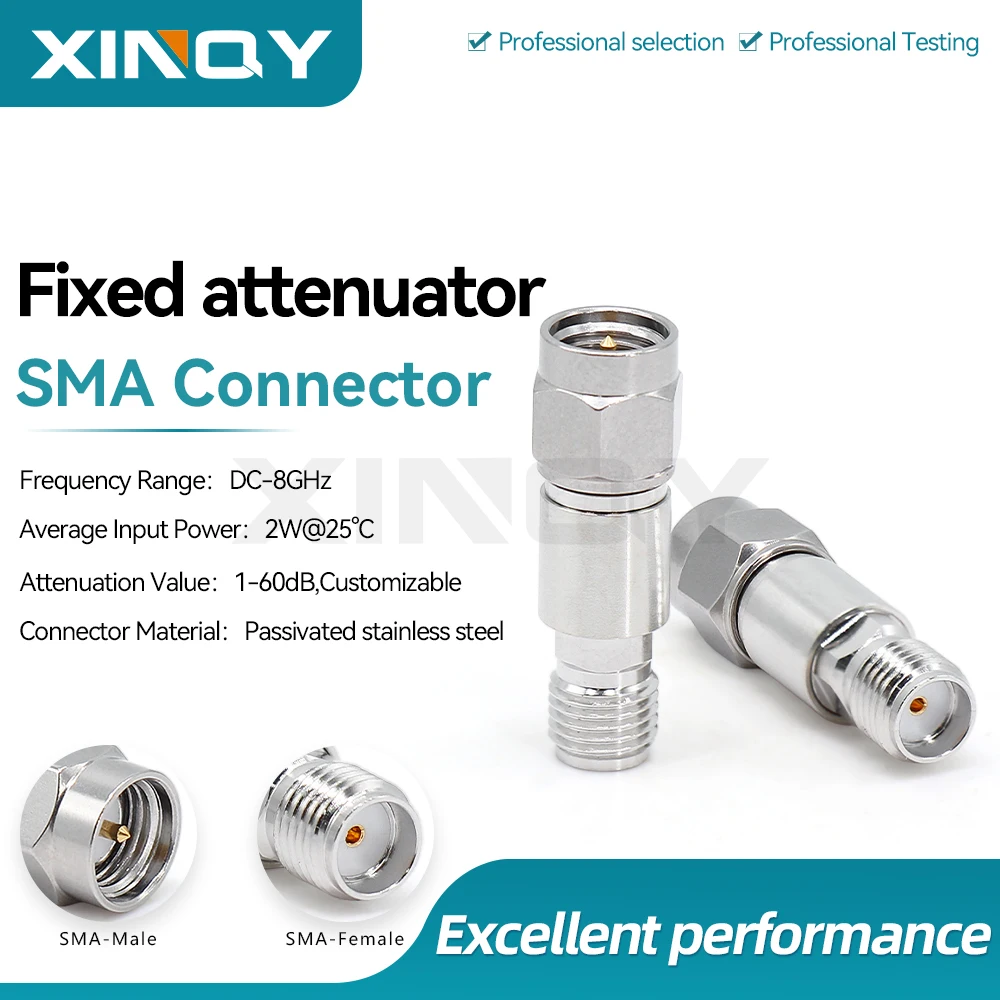 atenuador-rf-xinqy-8g-2w-1-3-5-6-10-20-30db-com-conector-sma-coaxial-para-atenuacao-fixa-de-sinal