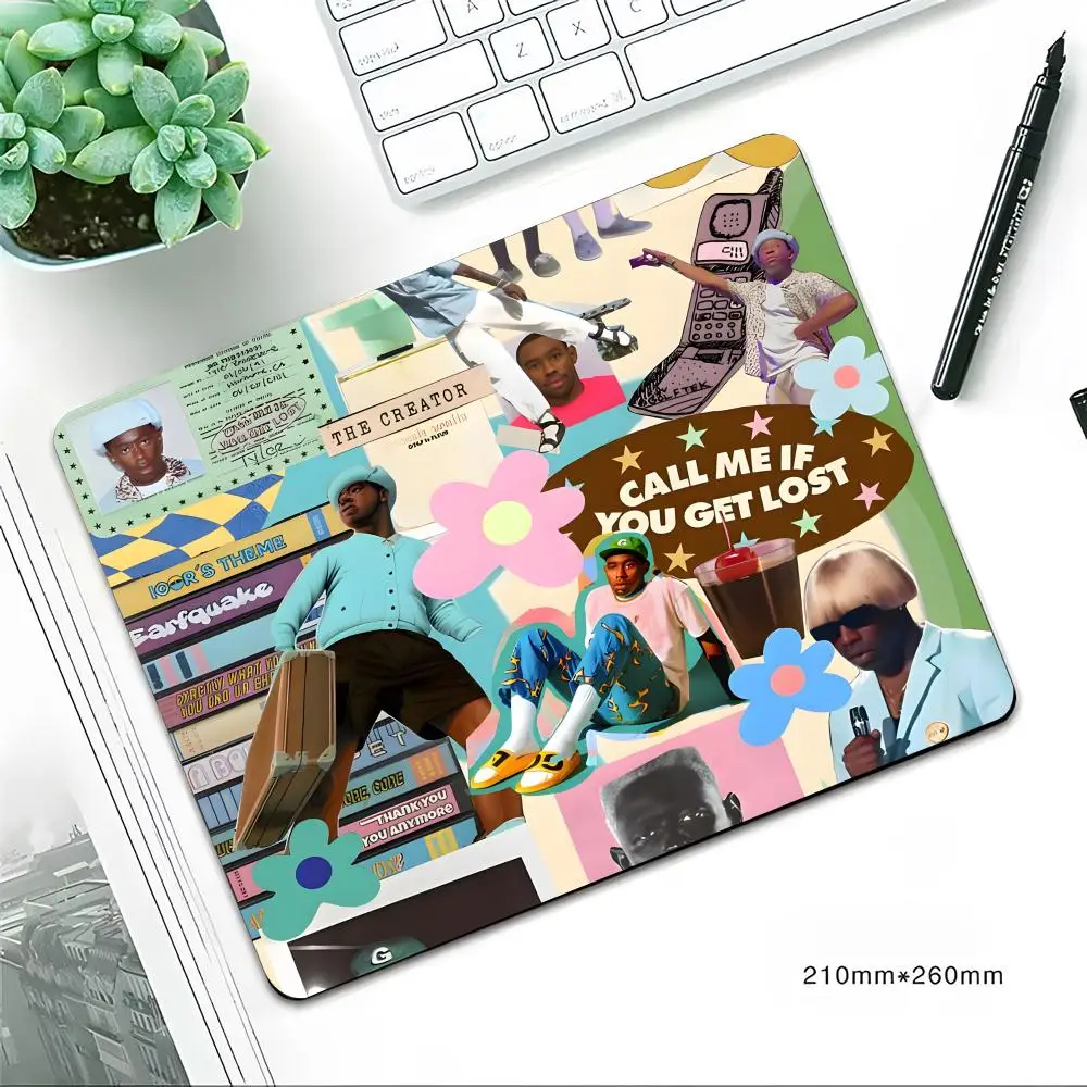 لوحة ماوس تايلر لصبي الزهور ، وسادة ماوس مطاطية صغيرة مانعة للإنزلاق ، سطح مكتب عالمي ، كمبيوتر محمول ، بسيط ، مكتب ، لعبة ، رياضة إلكترونية #2