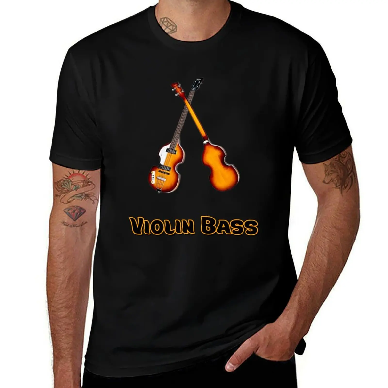 Hofner Violin Bass-музыкальные инструменты футболка мужские футболки для мужчин повседневные мужские футболки для мужчин футболка
