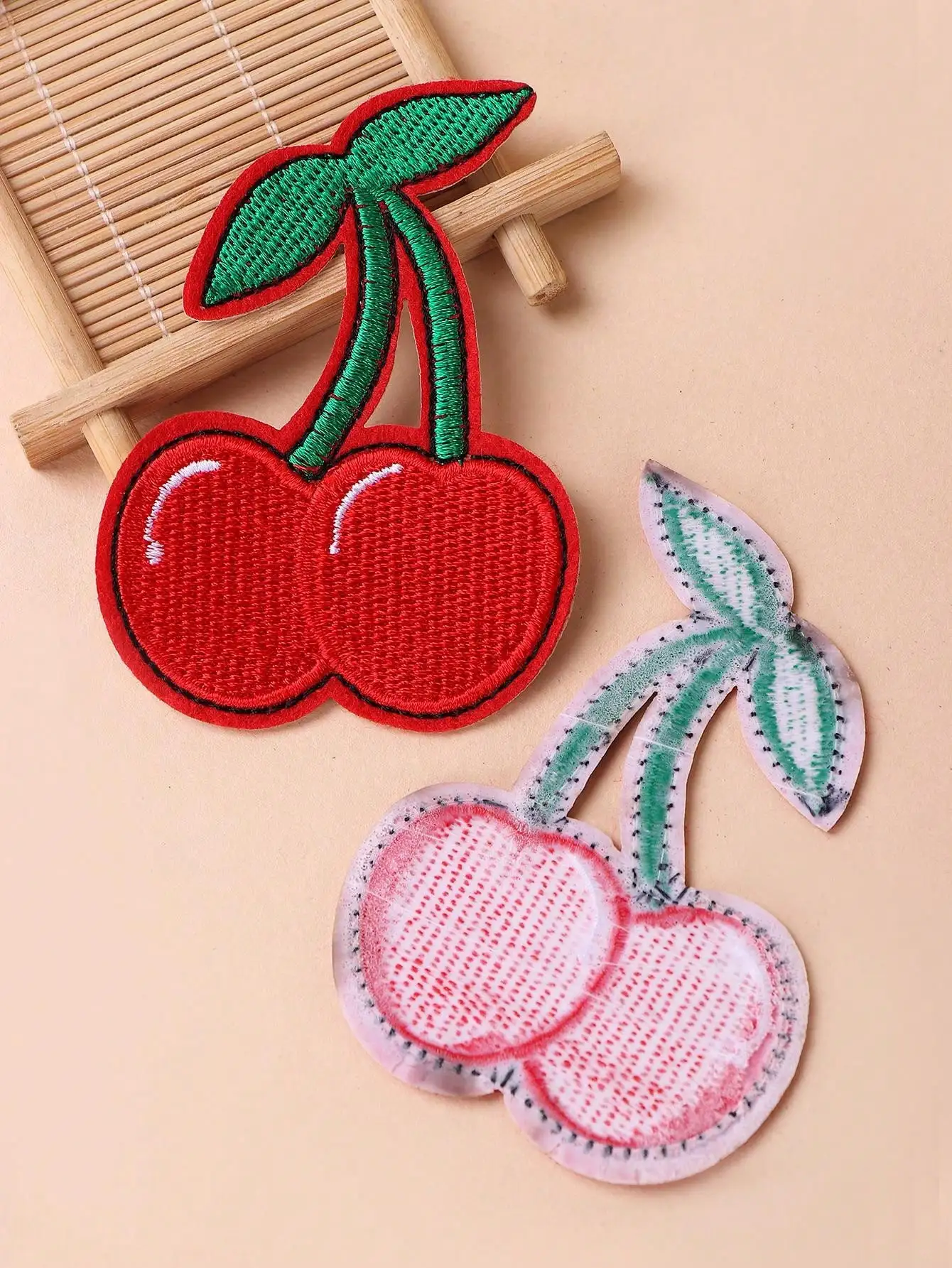 4pcs Cherry Shaped Iron-on Patch