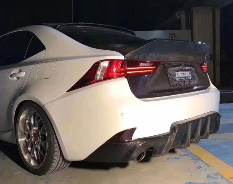 

Подходит для Lexus IS200 IS250 IS300, модифицированное углеродное волокно, окружающая передняя губа, задняя губа, боковая юбка, хвост
