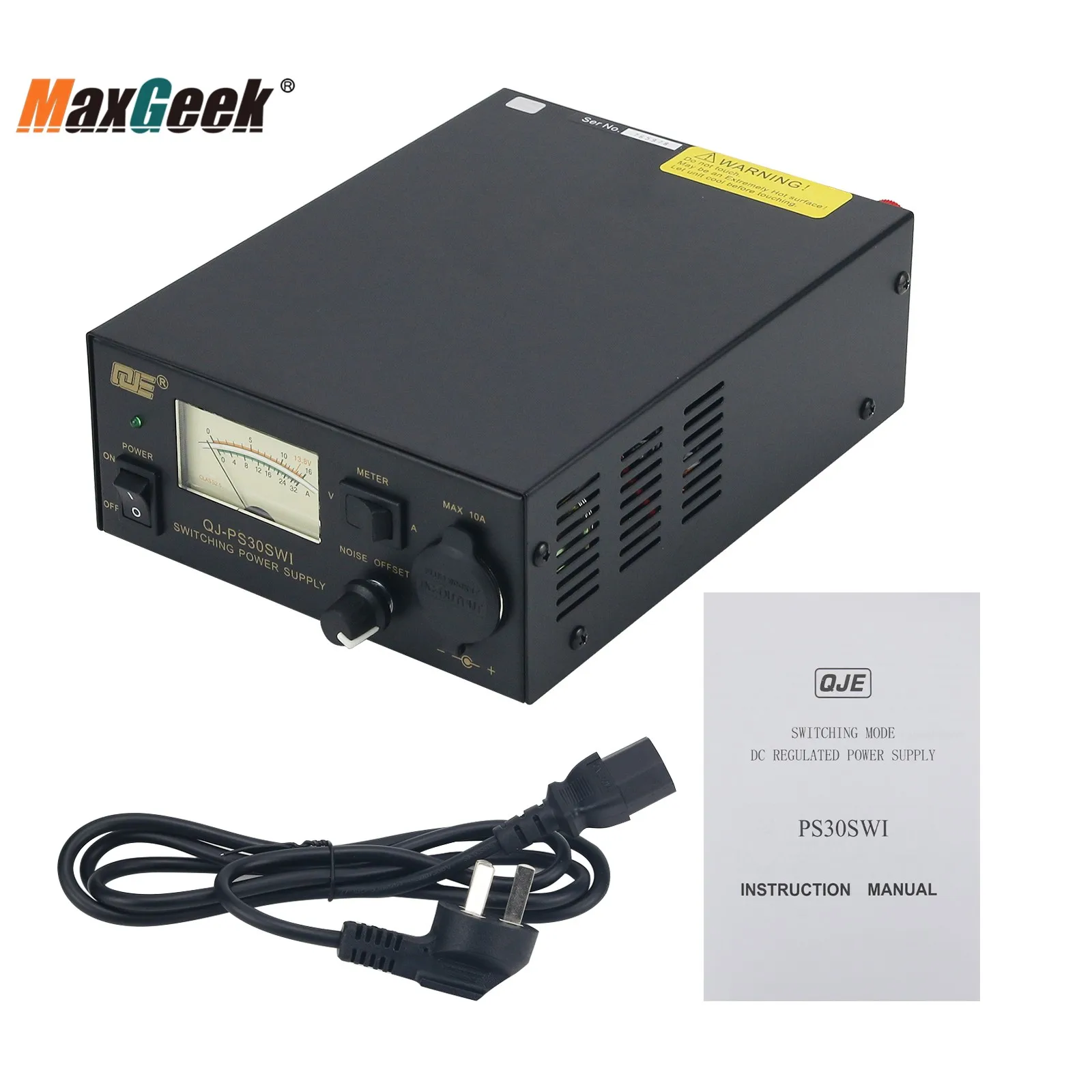 Imagem -06 - Maxgeek-switching Power Supply Qj-ps30sw i dc Stabilized Power Supply 13.8v 30a para Transceptores de Rádios para Carros