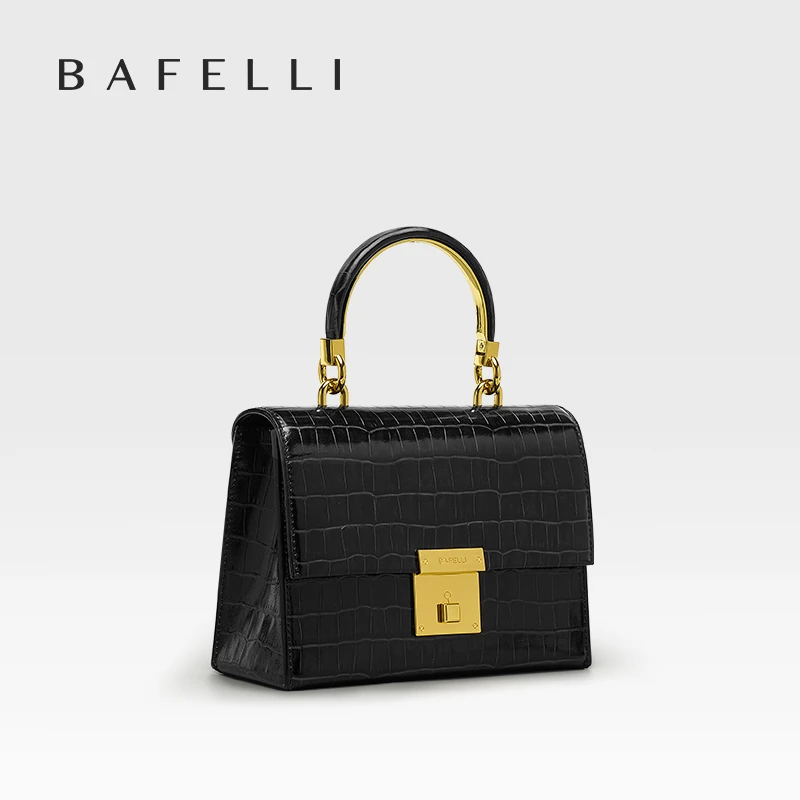 TREND BAFELLI WOMEN\'S HANDBAG 2023 LUXURY BAG CROCODILE GRAIN LEATHER EVENING FASHION BUSINESS LADY WOMEN FEMALE CROSSBODY