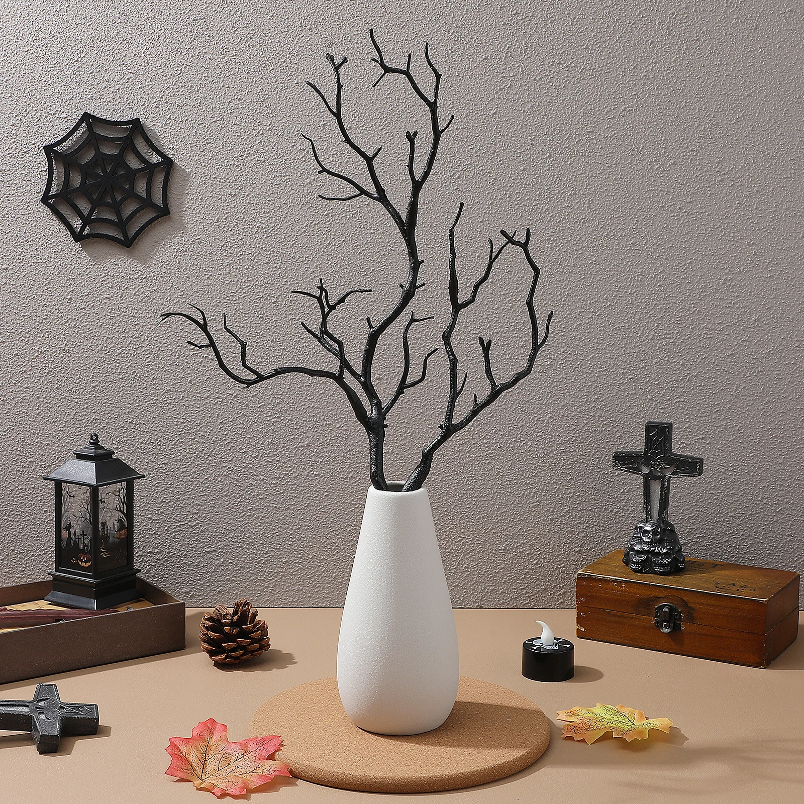 

3Pcs Simulation Coral Branch DIY Antler Hairband Creative Halloween Party Supplies Horror Movie Decoration Accessories