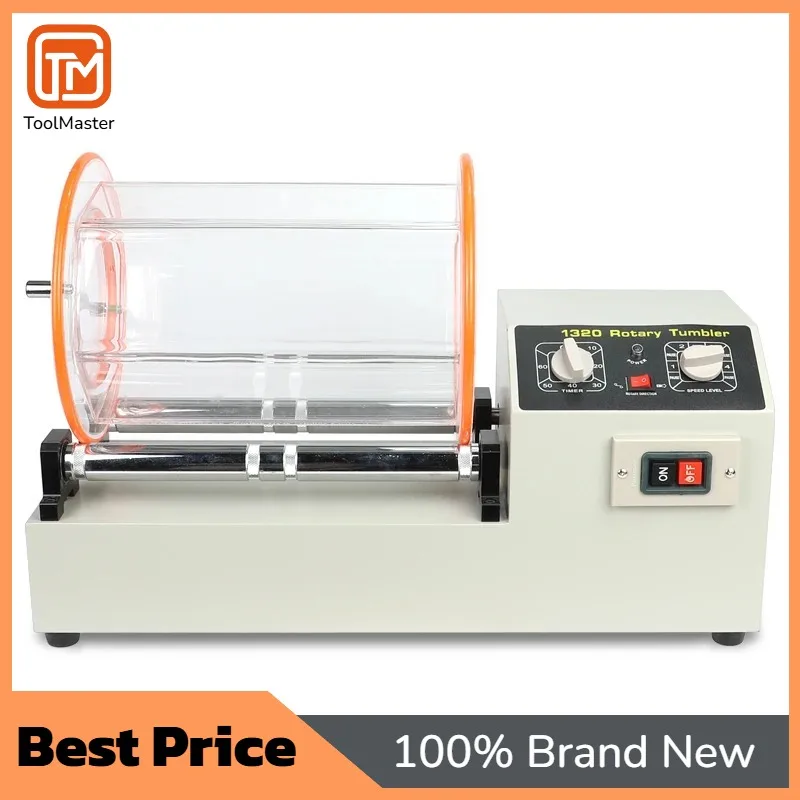 【Hot Sale】7gtool KD-1320T 11kg Big Capacity Rotary Tumbler Barrel Machine Jewelry Polishing /Buffing /Granding Tools Equipmen