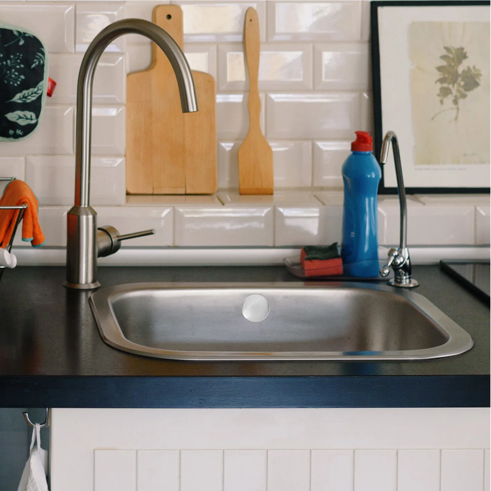 

Universal Stainless Steel Kitchen Sink Hole Cover 2.8-4cm Decorative Sink Hole Cap Faucet Cover Soap Dispenser Plug