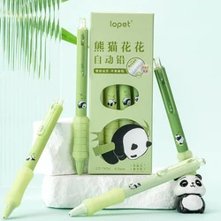 4PCS/Set Panda Automatic Pencil Cute 0.5MM Pencil For Students Soft Touch Writing Pencil School Office Stationery Supplies New
