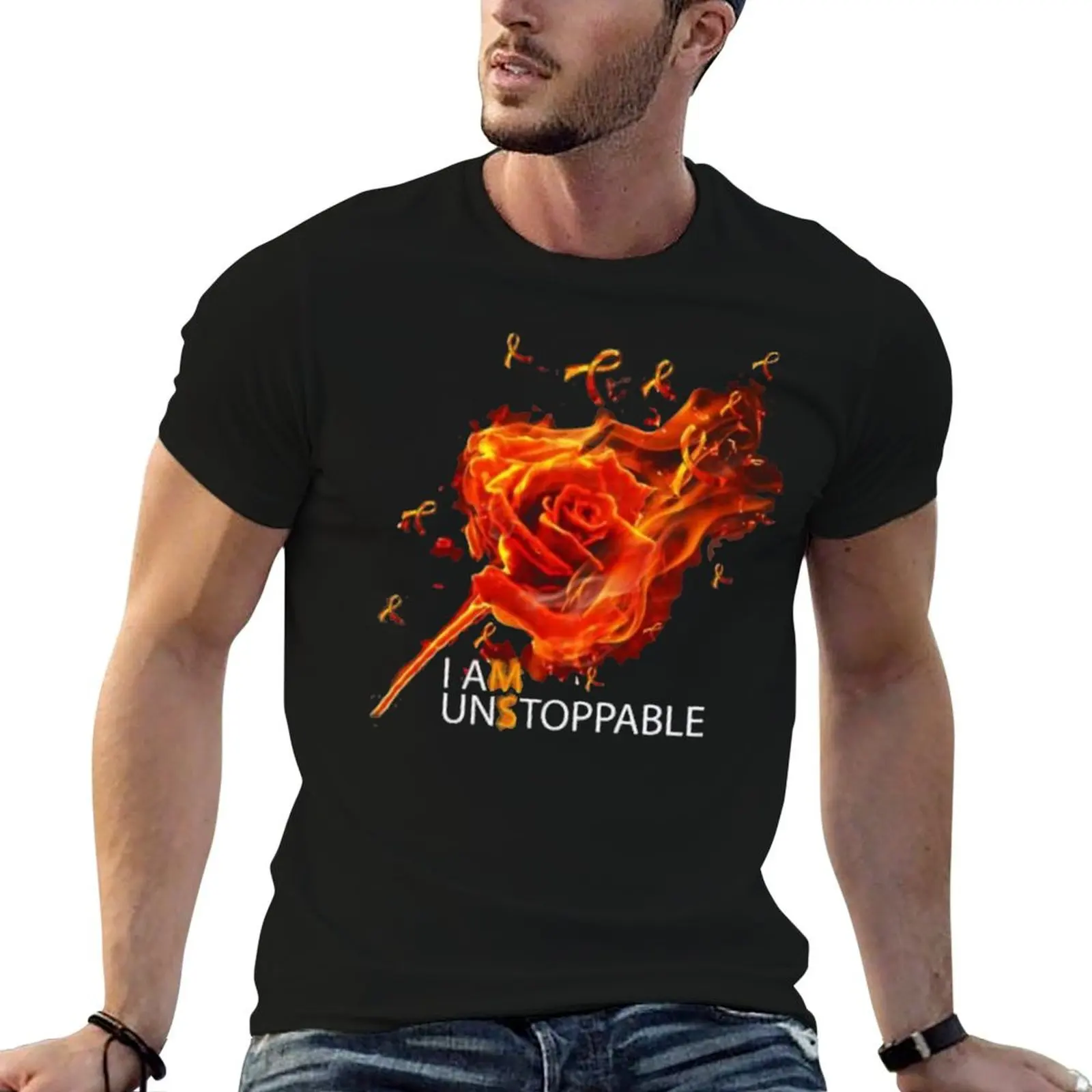 

I shirt percent MS cotton man 100 man am unstoppable for T-Shirt t tshirt