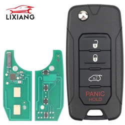 LIXIANG-Clé télécommande intelligente à 4 boutons, 433Mhz, puce ID4A/MQB48, pour Jeep Renegade 2016 2017 2018 FCCID:2ADFTFI5AM433TX, lame SIP22