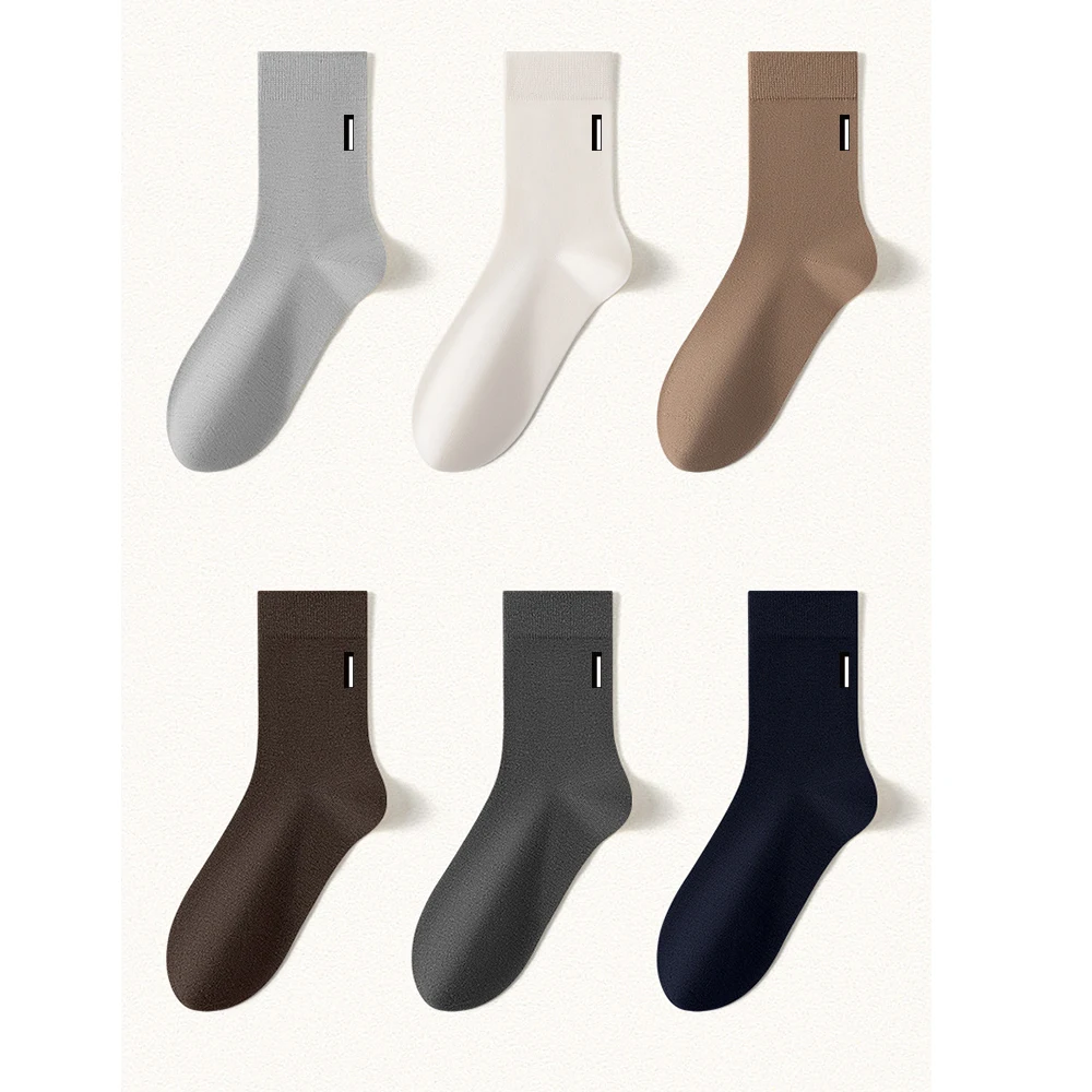 

Cotton Socks Men Women Business Dress Long Socks Casual Solid Color Spring Summer Black White Sock For Male Comfortable Unisex