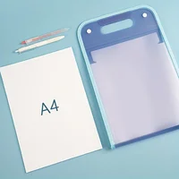 1 A4 Macaron vertical binding file bag Student test paper storage bag 13 cell portable organ bag, office school supplies 5