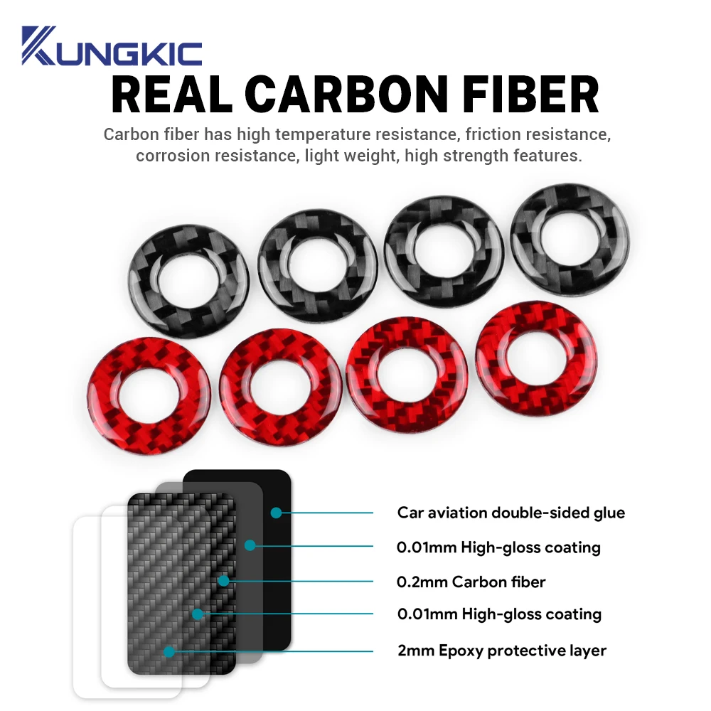 لكرايسلر 300 300C 2011 2012 2013 2014 ريال لينة ألياف الكربون ملصق LHD RHD قفل باب السيارة الإطار الكسوة الداخلية اكسسوارات