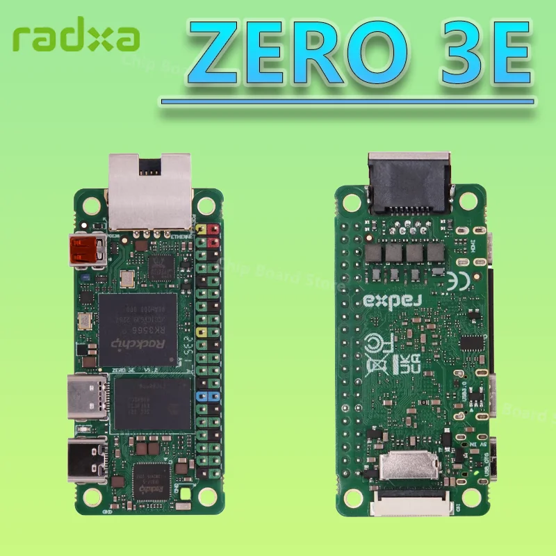 Radxa Rock 3E RK3566 4-core CPU SBC GPU, NPU, HDMI with 1080P Output, and Gigabit Ethernet Single Board Set