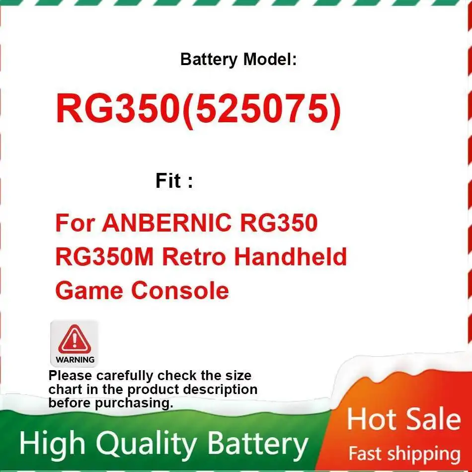 Ретро портативная игровая консоль, аккумулятор 3200 мАч для RG350 RG350M, ретро портативная игровая консоль RG350 (525075) трек без гарантии Ретро портативная игровая консоль, аккумулятор 3200 мАч для RG350 RG350M, ретро портативная игровая консоль RG350 (525075) трек без гарантии