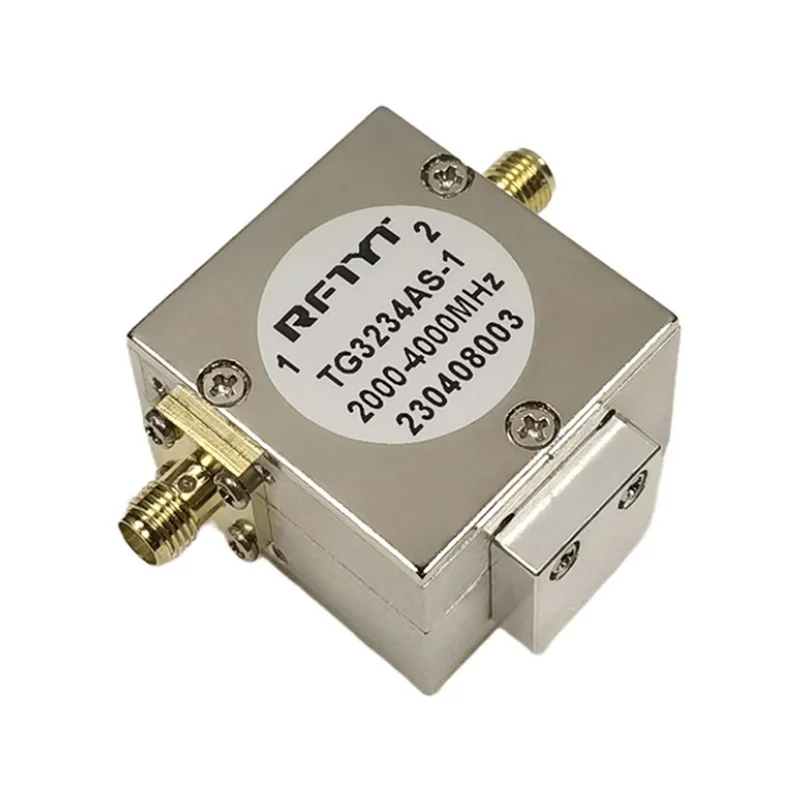 RFTYT TG3234AS/TG3234AN Aislador coaxial de 2,0 a 4,0 GHz Aislador impermeable CW/CCW