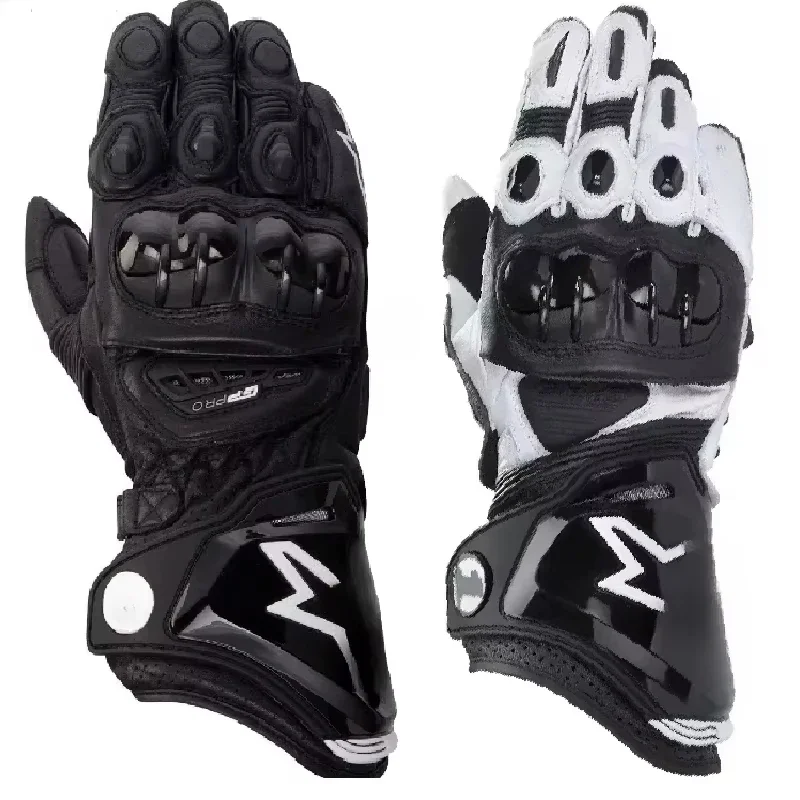 New For GP-PRO Motorcycle Gloves Men Cowhide Racing Motocross Gloves Hard Knuckle Touchscreen Moto Gloves For Dirt Bike Moto