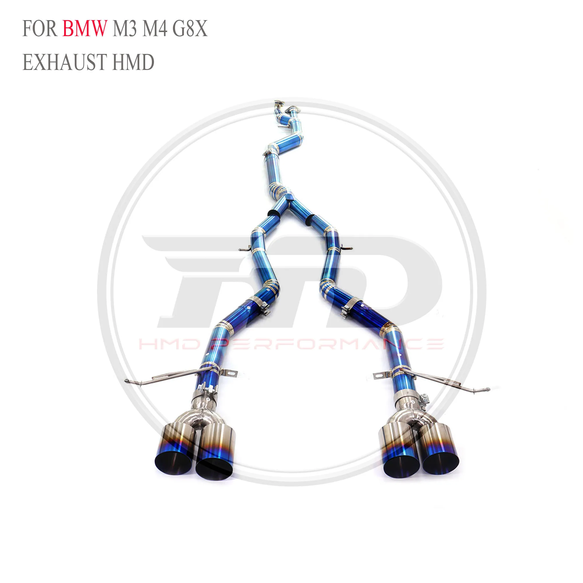 

HMD Лидер продаж High Flow Performance TC4 Catback для BMW M3 M4 G8X прямой выхлопной системы автомобильные аксессуары