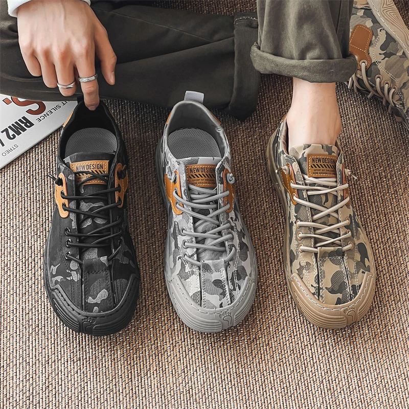 

Кроссовки мужские камуфляжные легкие, модная повседневная обувь из вискозы, дышащие, Нескользящие, для бега