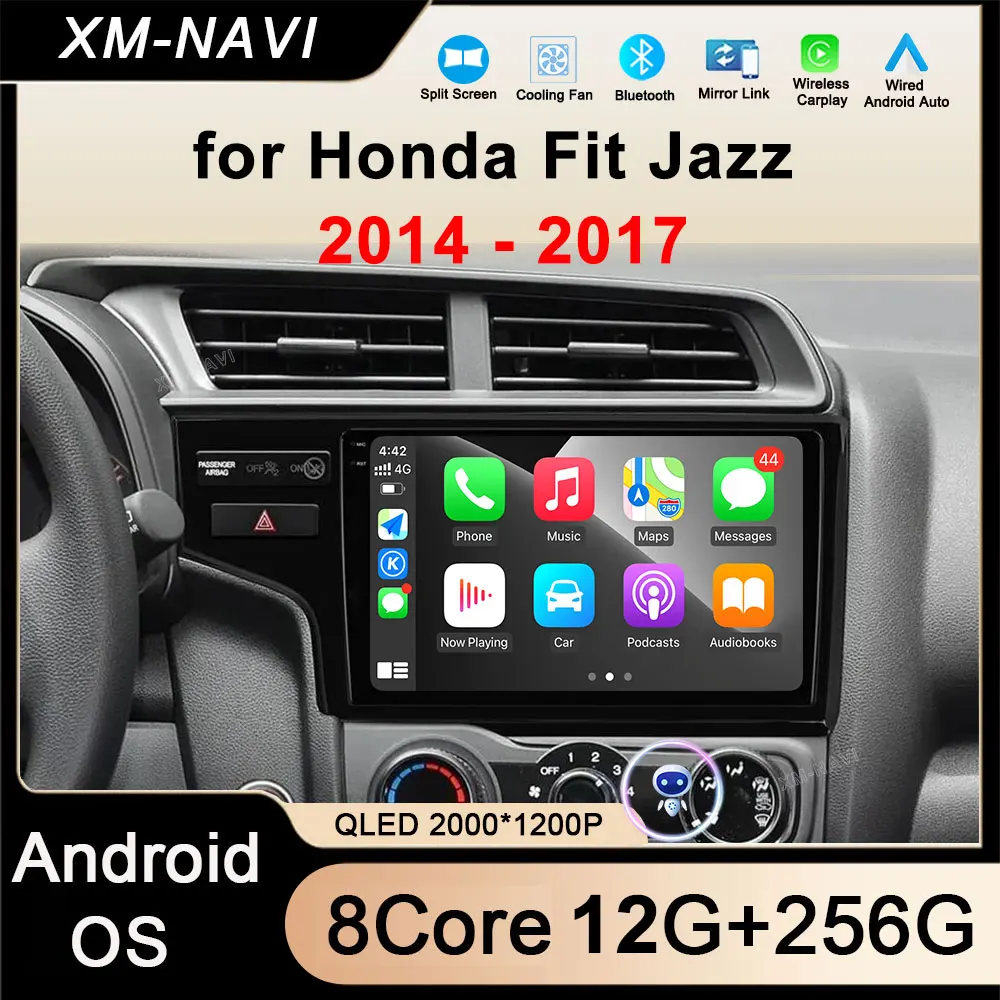 

Android OS Carplay Auto Car Radio Multimedia Player for Honda Fit Jazz 2014 2015 2016 2017 Autoradio 4G GPS Stereo Head Unit