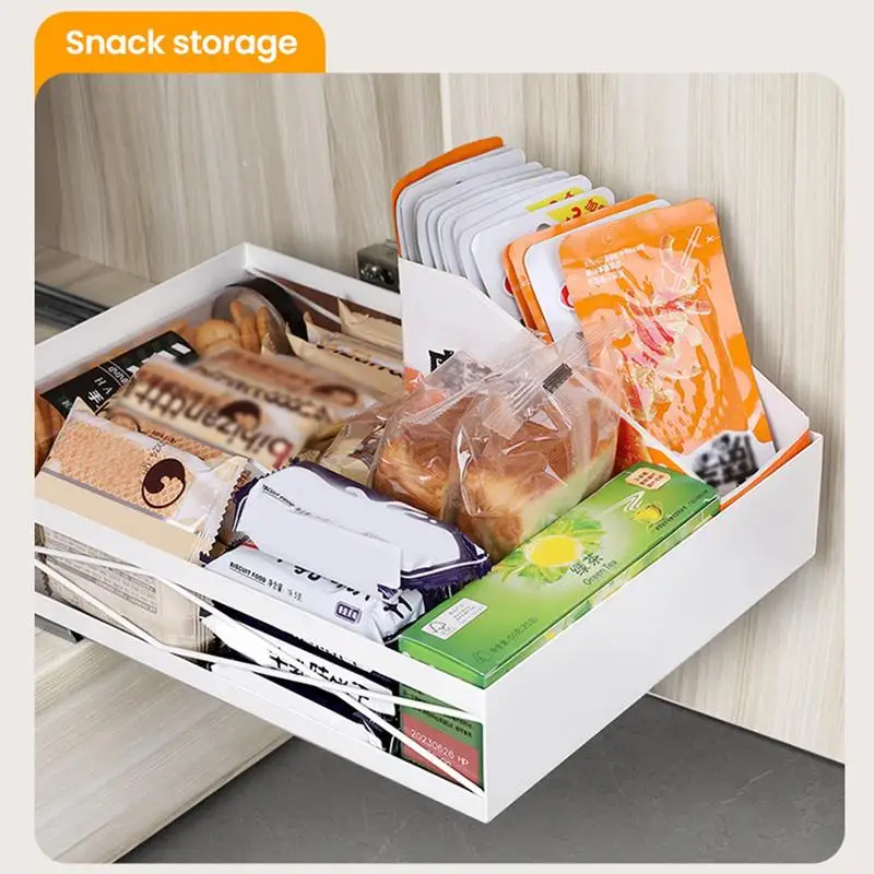 Slide Out Cabinet Organizer Kitchen Cabinet Pull Out Organizer White Pull-Out Home Organizers Multifunctional Slide Out Drawers