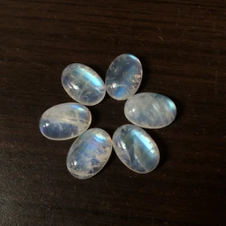 TOP Quality Rainbow Moonstone Bead Cabochon 13x18mm Oval Gem Stone Wholesale 1pcs for Ring Face