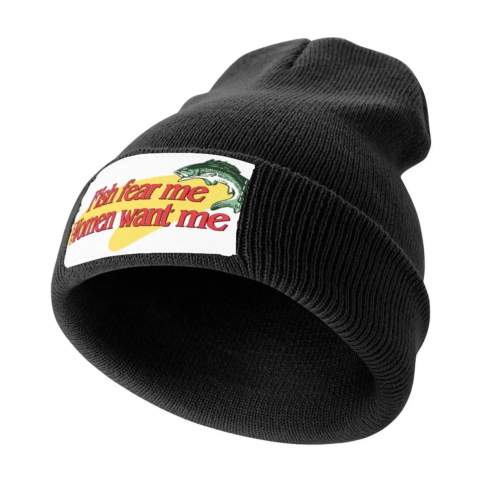 

Fish Fear Me Women Want Me Knitted Cap derby hat New Hat Women's Beach Outlet Men's