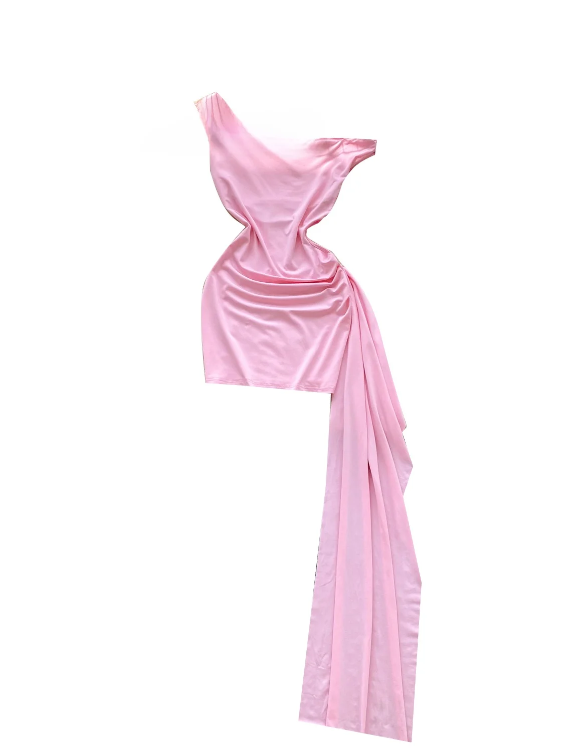 Pure Desire Design Sensation Damen Sommer Slim Fit ort Dr One Oulder Taille Cinching Sa Side Ne Line A-Linie Rock