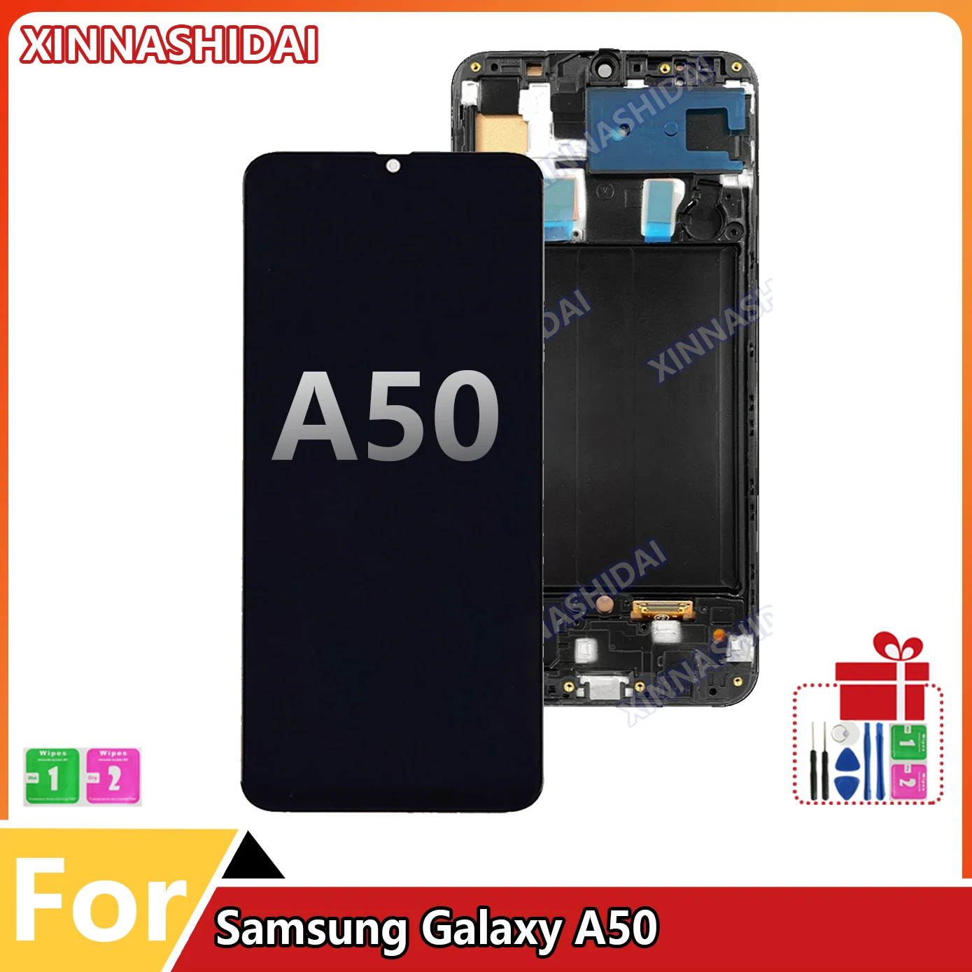 LCD AMOLED For Samsung Galaxy A50 SM-A505FN/DS A505F/DS A505 LCD Display Touch Screen Digitizer Assembly Replacement