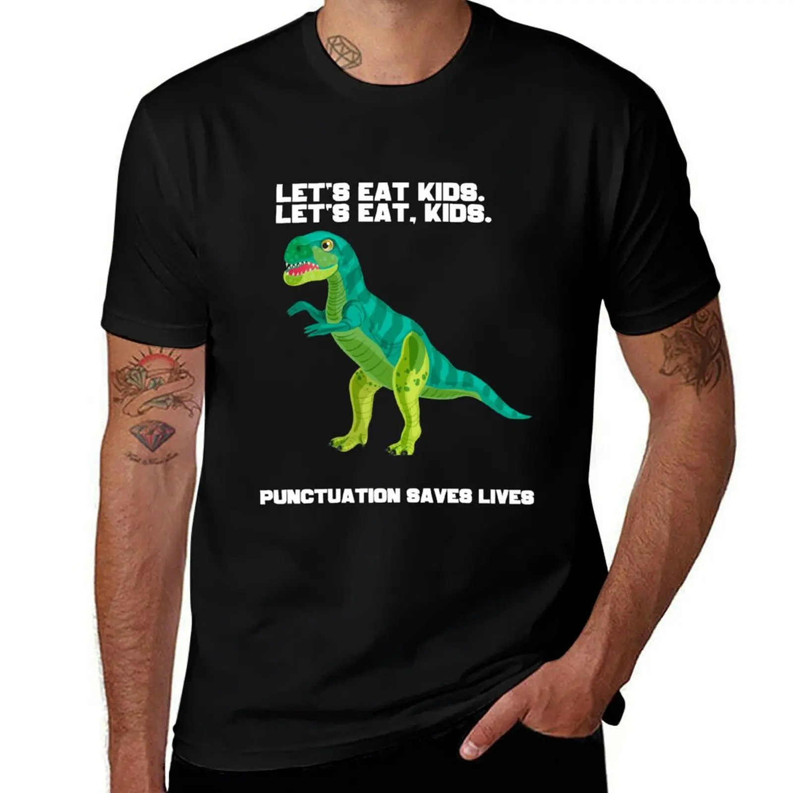Let’s eat, Kids. T-Shirt Stain Resistant Casual Tee T-Shirt