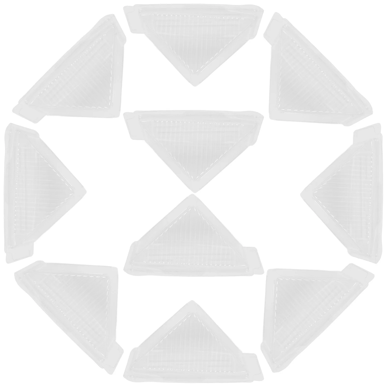 

200pcs Sandwich Box Plastic Triangle Food Container For Cake Baking Party Carry Cheesecake Pie Holder Transparent Disposable