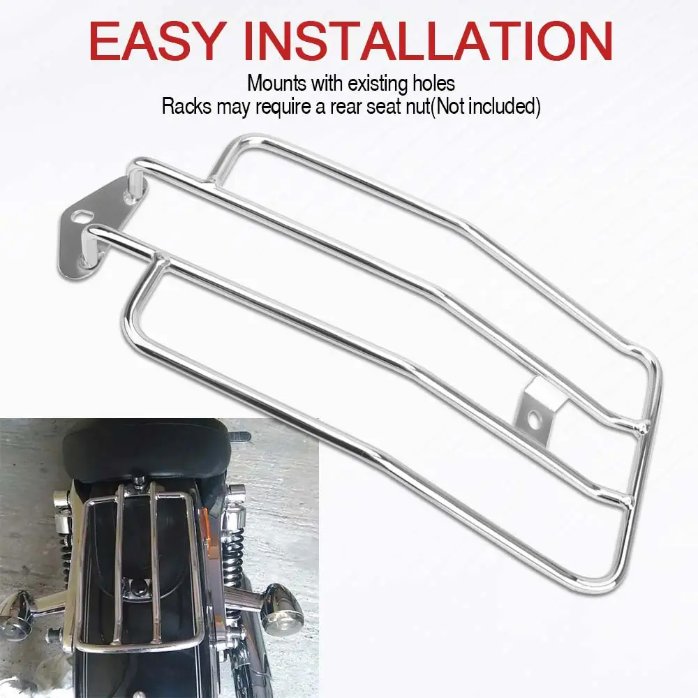 Motorcycle Steel Luggage Rack Rear Fender Solo Seat Support Shelf Fits For Harley Davidson Sportster Custom XL 1985-2003