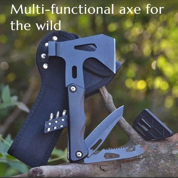 High Quality Multi-functional Folding Axe Hammer Safety Hammer Outdoor Portable Household Felling EDC Hand Tool
