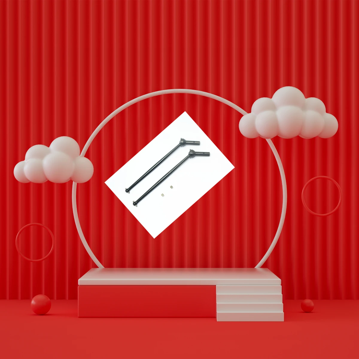 

GPM ARRMA 1/8 Talion 6S Blx Fireteam ARA7618 Harden Steel #45 Front/Rear CVD Drive Shaft