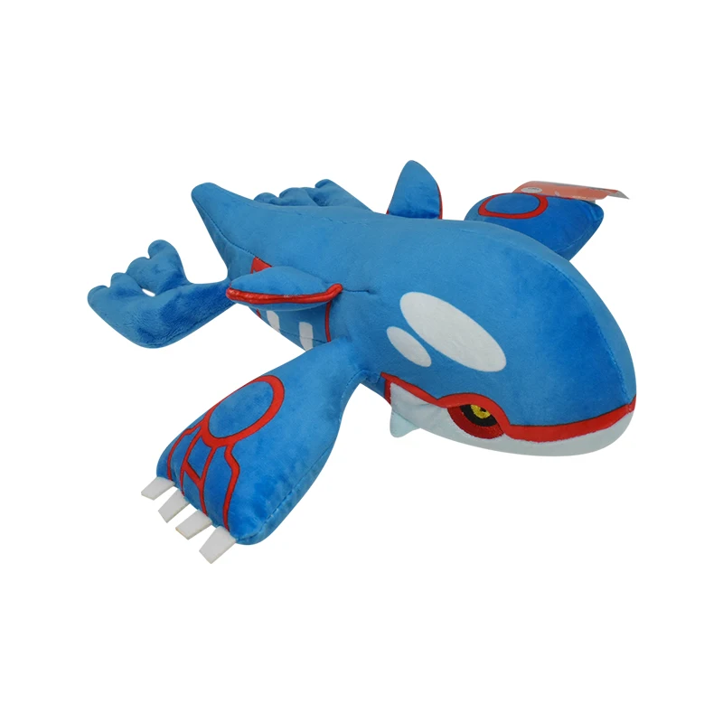 Kyogre Peluche Pokemon Peluche bambole di pezza Cartoon bambole carine Kawaii compleanno regalo di natale per bambini collezione di amici