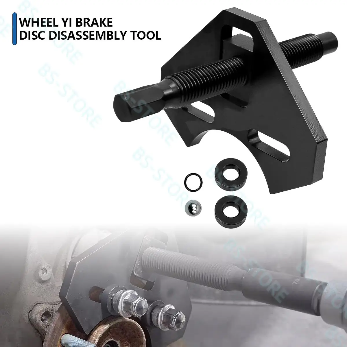 

set Black 40100 Hub Remover Set, Wheel Bearing Hub Removal Tool Fit for Most 5 6 8 Lug Hub Assemblies on Cars or Trucks