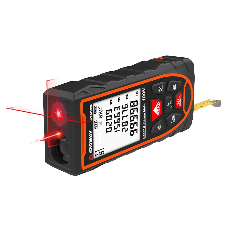 2026 SELL TIBO SW-T100/T60 Medidor de Distancia Electrónico de Alta Precisión con Instrucciones en Inglés
