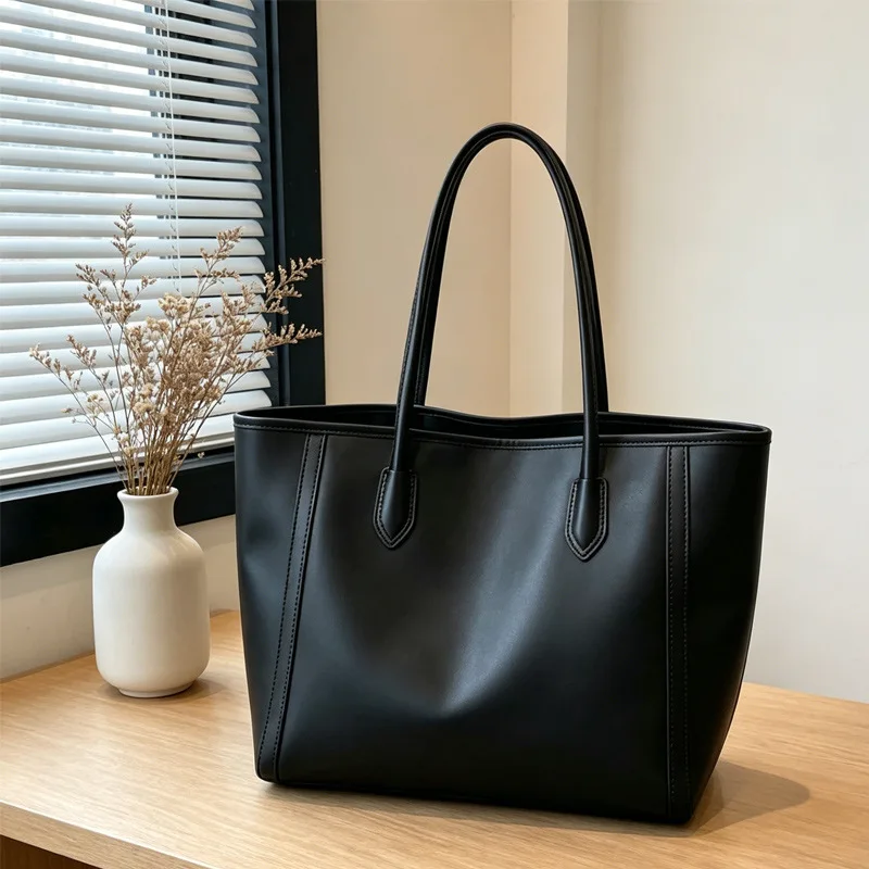 2026 Neue Retro Damen Handtasche Große Kapazität Modische Vielseitige Schultertasche Koreanische Version Einfarbige Business-Tasche – Detail 7