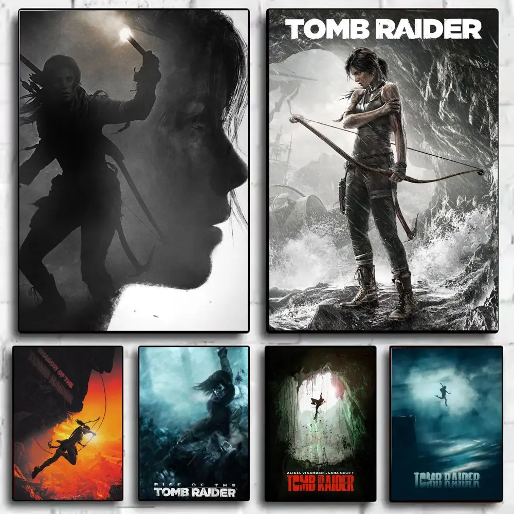 Movie T-Tomb Raider Poster Modern  Wall Art Aesthetic Minimalist Bedroom Decor Cafe Home Gift