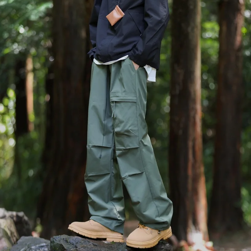 Korean Outdoor Pants Men Waterproof Spring Summer Lightweight Climbing Mountain Hiking Pants Men Breathable Thin Cargo Pants