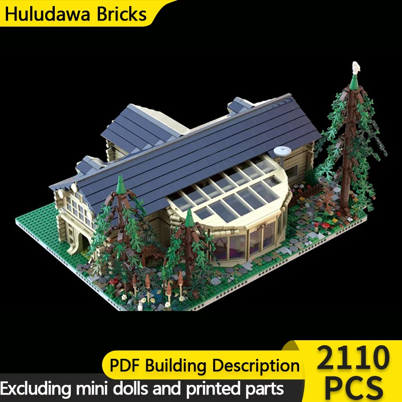 

Модель City Street View MOC, строительные кирпичи, лесная деревянная домика, модульная технология, детские праздничные подарки, сборные игрушки, костюм