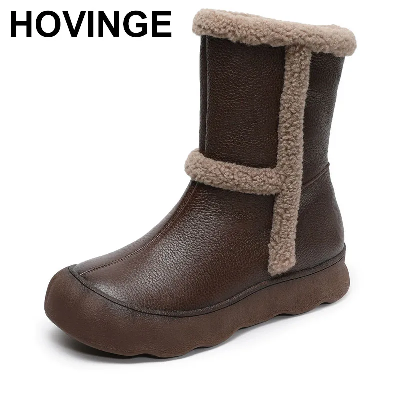 

3.5cm Cow Suede Genuine Leather Women Platform Wedge Chease Motorcycle Elthnic Ankle Flats Platform Wedge Shoes Spring Boot