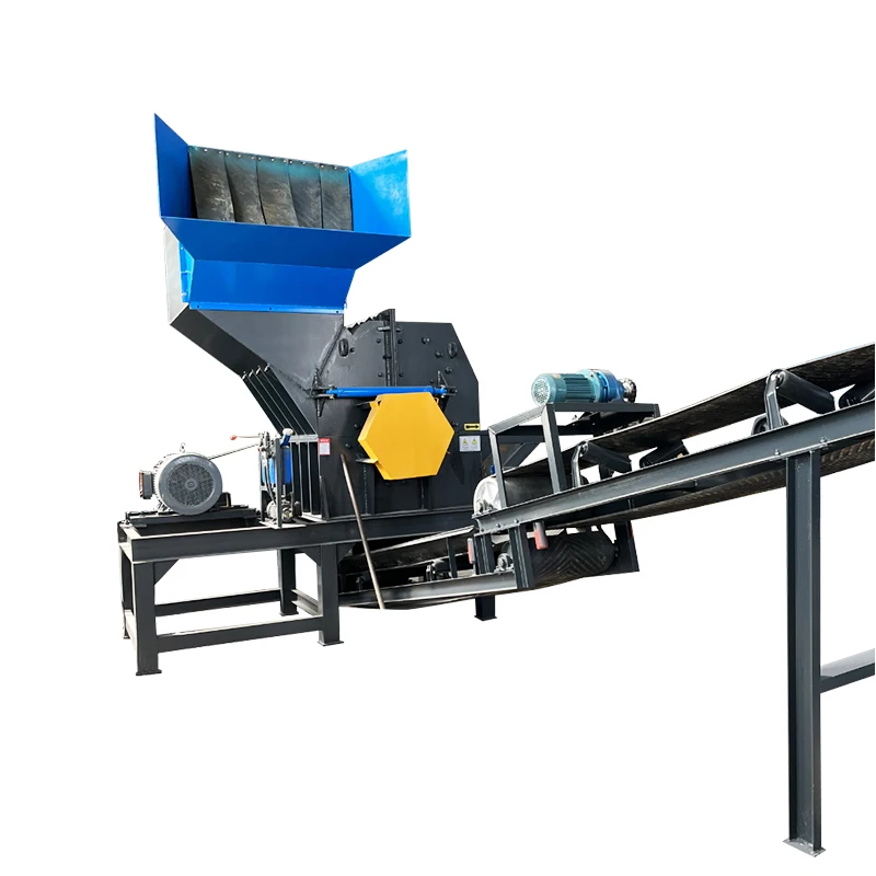 Customized Metal Recycling Line Shredder + Crusher + Conveyor Fully Automatic Scrap Processing System Convenient