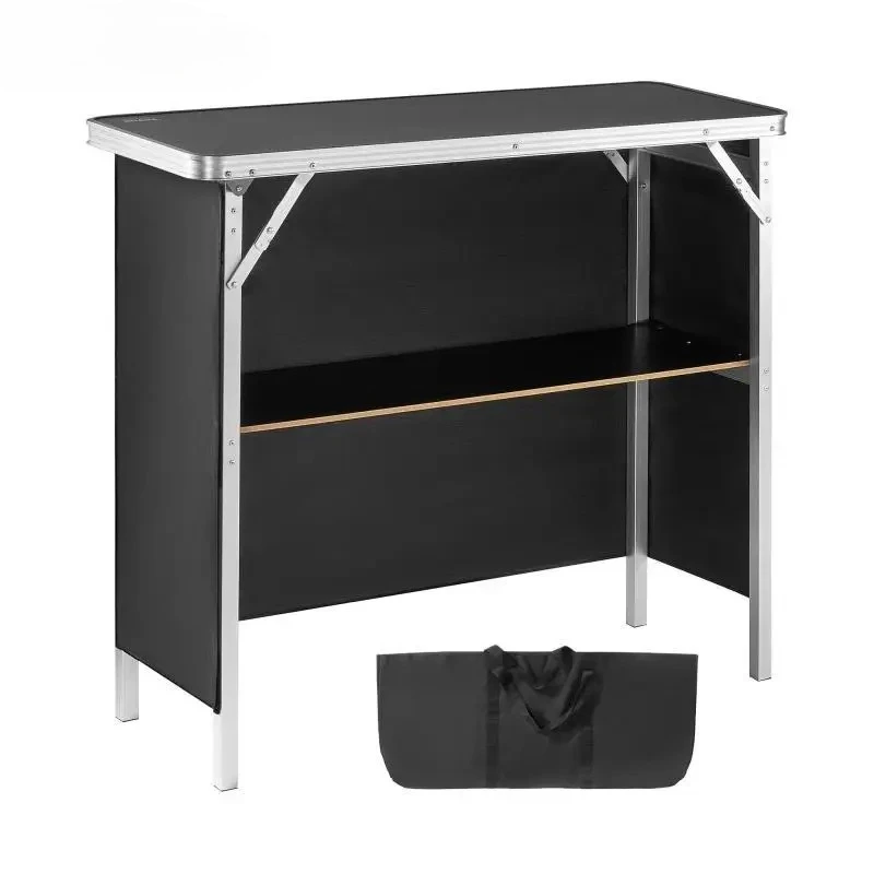 

Table Tradeshow Podium Table for Party Picnic Exhibition Includes Carrying Case Storage